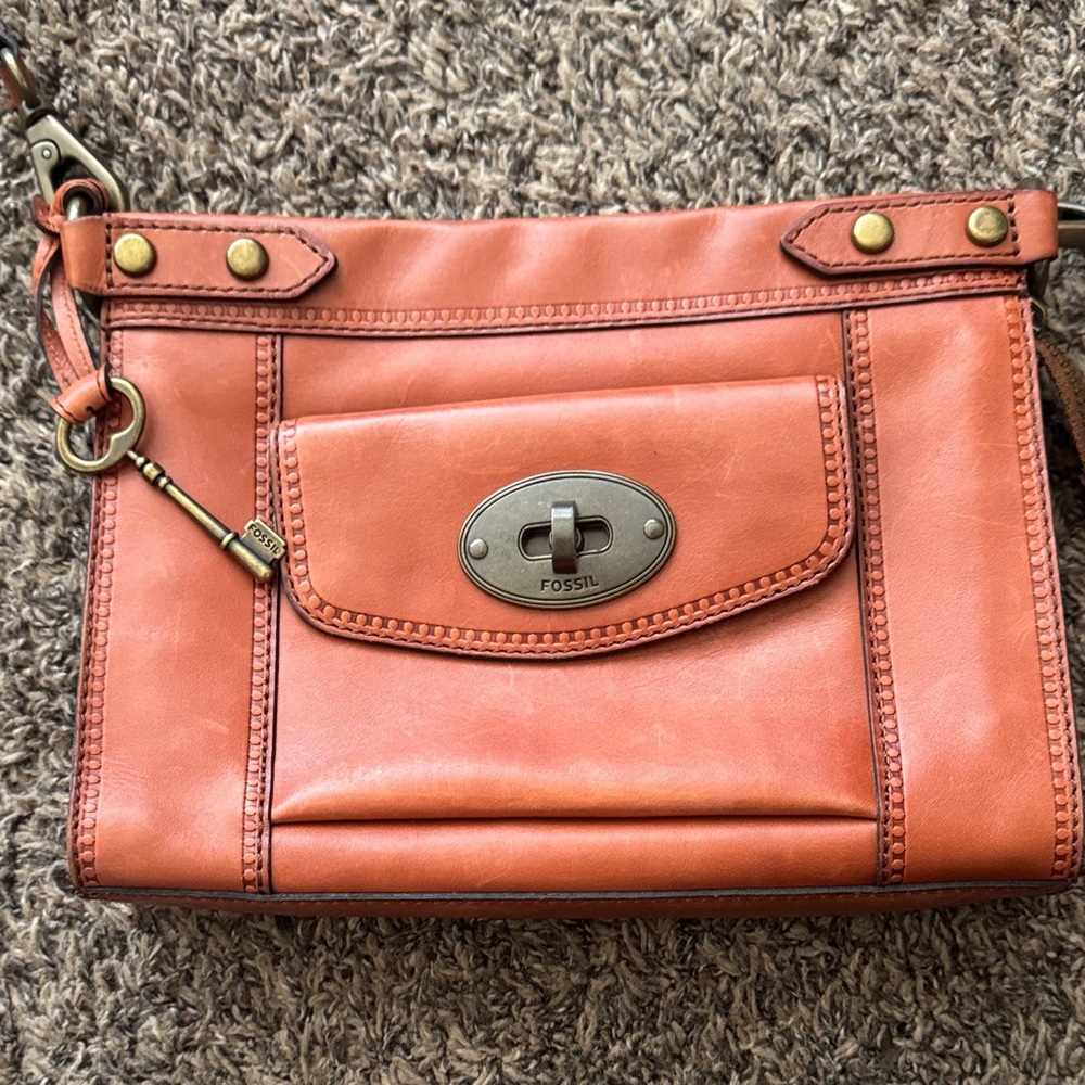Fossil Mini Leather Crossbody